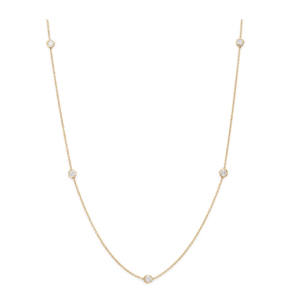 Bloomingdales Diamond Station Necklace .5ct